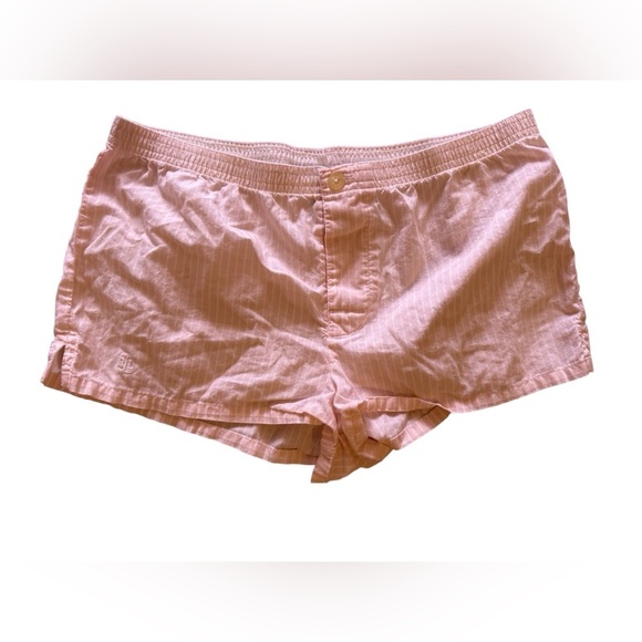 Victoria's Secret Other - Ralph Lauren women's shorts in light pink with white stripes,  S. These short